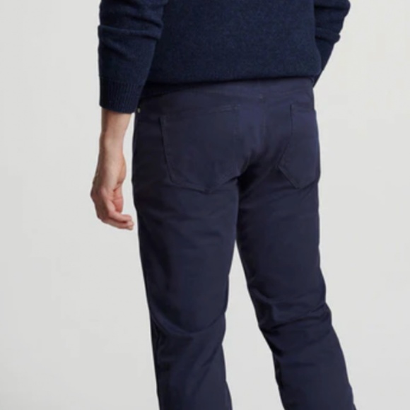 Peter Millar Crown Crafted Men's Size 38 Navy Delvin 5-Pocket Pants MSRP $245 - Picture 2 of 9